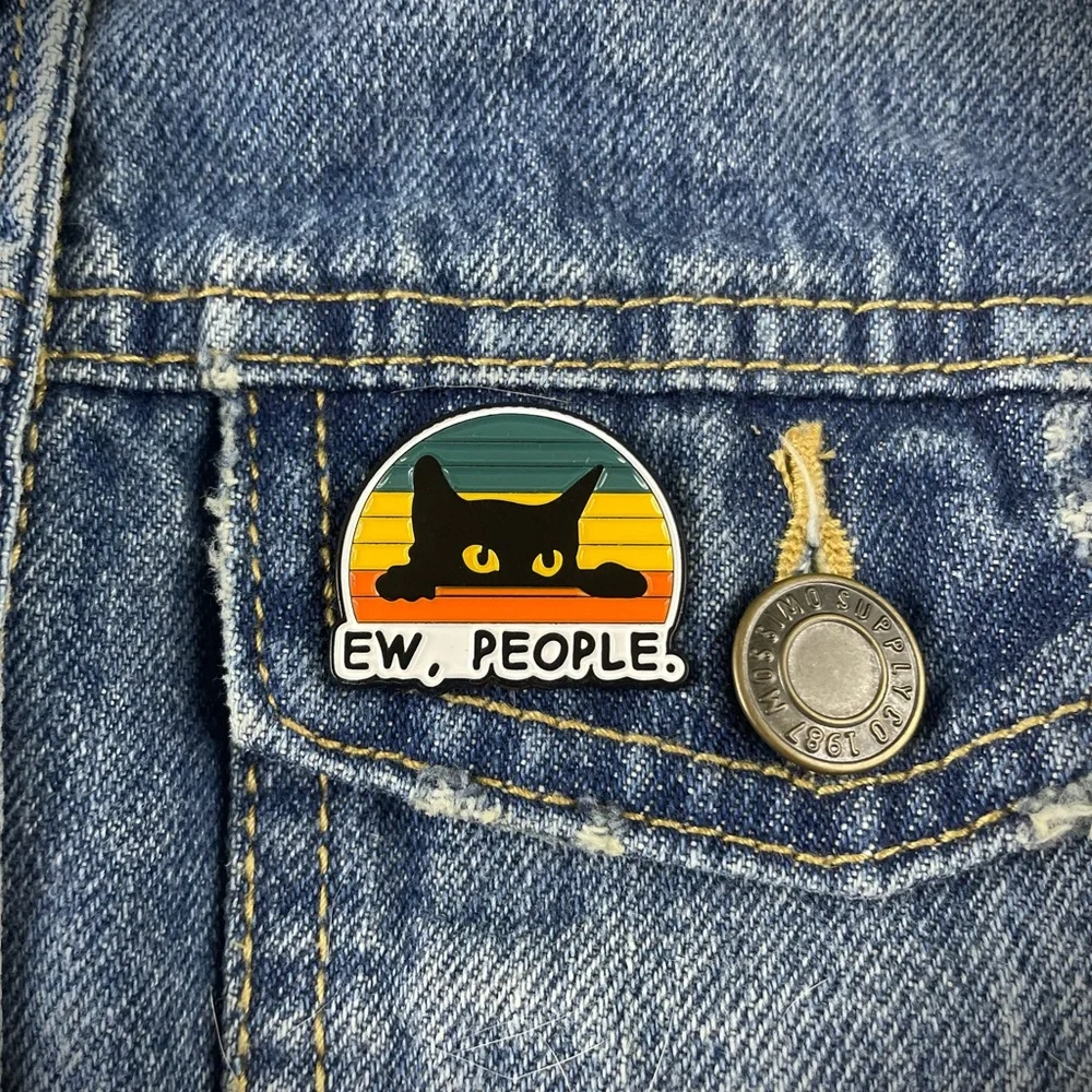 Ew, People 1 Inch Enamel Pin